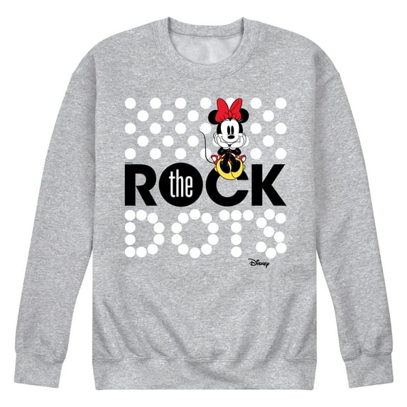 Disney - Mickey & Friends - Minnie Mouse - Rock the Dots - Men's Crew Neck Fleece Pullover