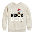 thumbnail image 1 of Disney - Mickey & Friends - Minnie Mouse - Rock the Dots - Toddler And Youth Crewneck Fleece Sweatshirt, 1 of 5
