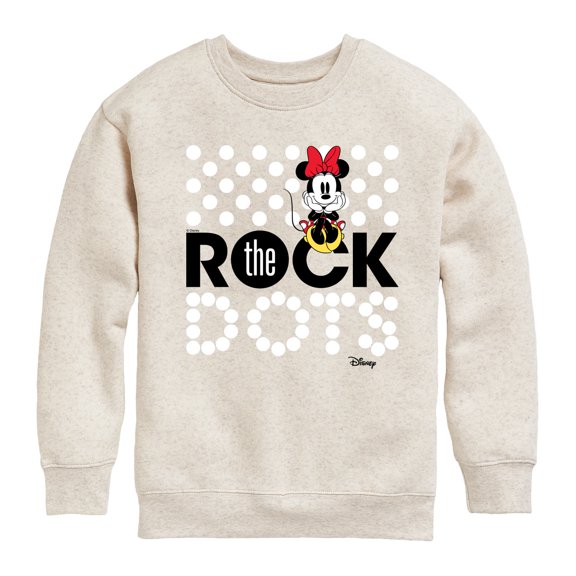 Disney - Mickey & Friends - Minnie Mouse - Rock the Dots - Toddler And Youth Crewneck Fleece Sweatshirt