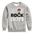 thumbnail image 1 of Disney - Mickey & Friends - Minnie Mouse - Rock the Dots - Toddler And Youth Crewneck Fleece Sweatshirt, 1 of 5