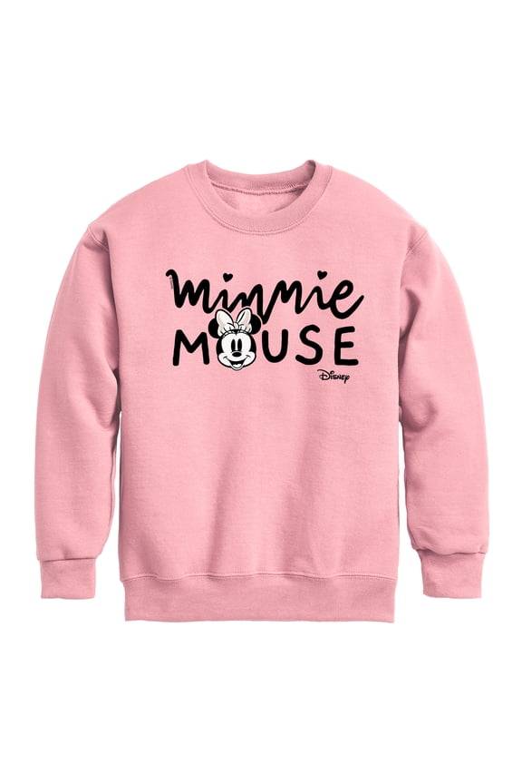 - Mickey & Friends - Minnie Mouse - Simple Original - Toddler And Youth Long Sleeve Graphic T-Shirt