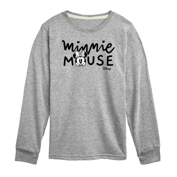 Disney - Mickey & Friends - Minnie Mouse - Simple Original - Toddler And Youth Long Sleeve Graphic T-Shirt