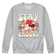 thumbnail image 1 of Disney - Mickey & Friends - Minnie Mouse - Stay Groovy - Men's Crew Neck Fleece Pullover, 1 of 5