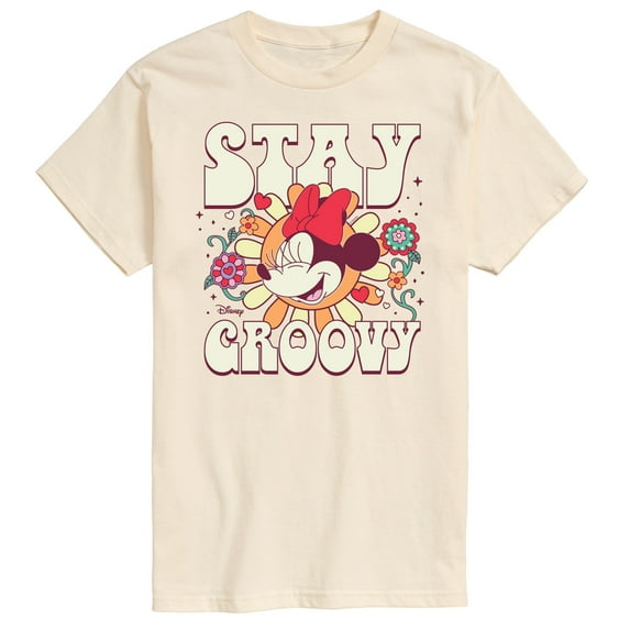 Disney - Mickey & Friends - Minnie Mouse - Stay Groovy - Men's Short Sleeve Graphic T-Shirt