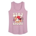 thumbnail image 1 of Disney - Mickey & Friends - Minnie Mouse - Stay Groovy - Women's Racerback Tank Top, 1 of 5