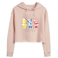 thumbnail image 1 of Disney - Mickey & Friends - Minnie Mouse - Sunburst of Colors - Juniors Cropped Pullover Hoodie, 1 of 5
