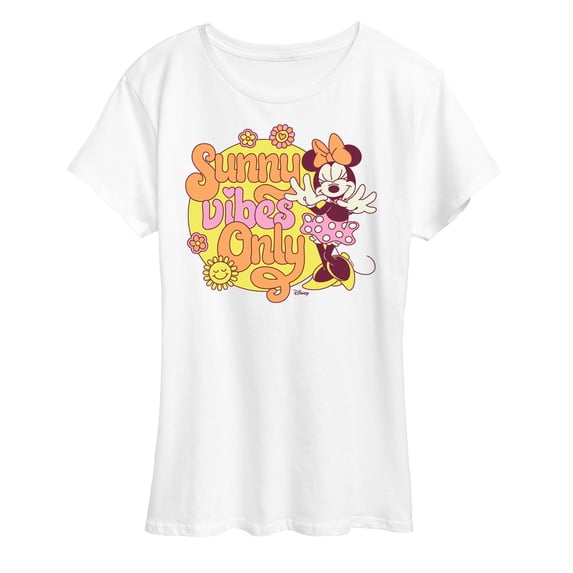 Disney - Mickey & Friends - Minnie Mouse - Sunny Vibes Only - Women's Short Sleeve Graphic T-Shirt