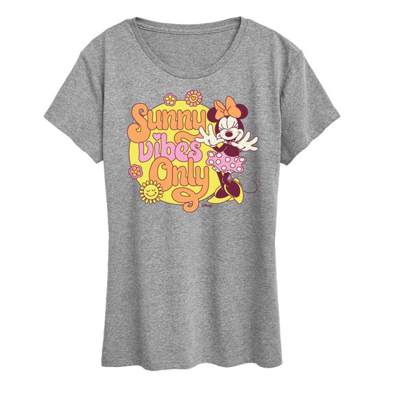 Disney - Mickey & Friends - Minnie Mouse - Sunny Vibes Only - Women's Short Sleeve Graphic T-Shirt