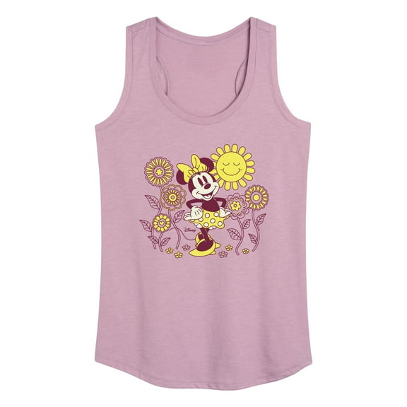 Disney - Mickey & Friends - Minnie Mouse - Sunshine & Flowers - Women's Racerback Tank Top
