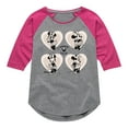 thumbnail image 1 of Disney - Mickey & Friends - Minnie Mouse - Sweet Innocent Poses - Toddler And Youth Girls Raglan Graphic T-Shirt, 1 of 5