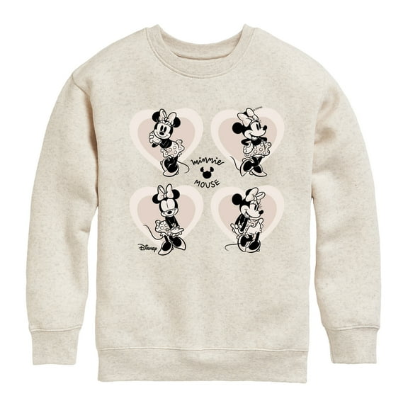 Disney - Mickey & Friends - Minnie Mouse - Sweet Innocent Poses - Toddler And Youth Long Sleeve Graphic T-Shirt