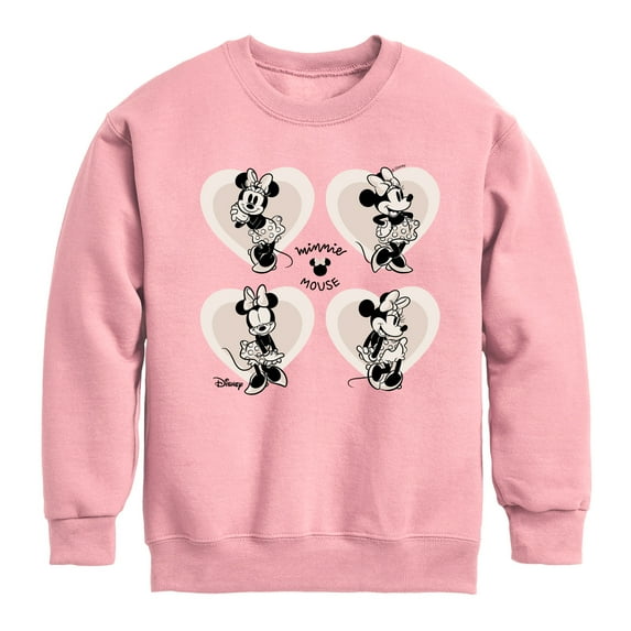 Disney - Mickey & Friends - Minnie Mouse - Sweet Innocent Poses - Toddler And Youth Long Sleeve Graphic T-Shirt