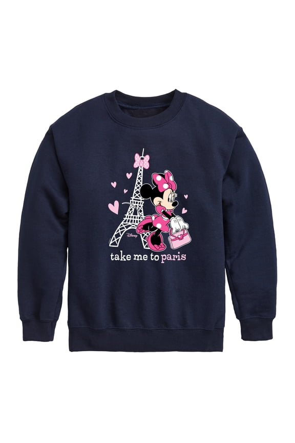 - Mickey & Friends - Minnie Mouse - Take Me to Paris - Toddler And Youth Long Sleeve Graphic T-Shirt
