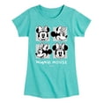 thumbnail image 1 of Disney - Mickey & Friends - Minnie Mouse's Expressions - Toddler And Youth Girls Short Sleeve Graphic T-Shirt, 1 of 5