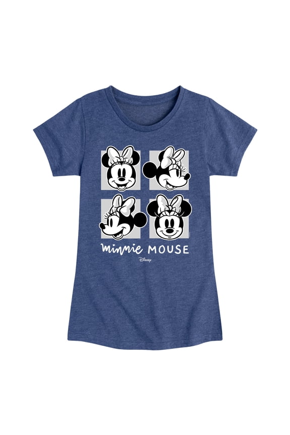 - Mickey & Friends - Minnie Mouse's Expressions - Toddler And Youth Girls Short Sleeve Graphic T-Shirt