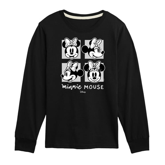 Disney - Mickey & Friends - Minnie Mouse's Expressions - Toddler And Youth Long Sleeve Graphic T-Shirt