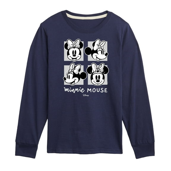 Disney - Mickey & Friends - Minnie Mouse's Expressions - Toddler And Youth Long Sleeve Graphic T-Shirt