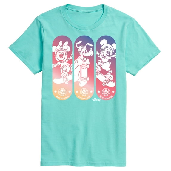 Disney - Mickey & Friends - Minnie, Pluto, & Mickey - Skate Crew - Men's Short Sleeve Graphic T-Shirt