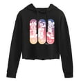 thumbnail image 1 of Disney - Mickey & Friends - Minnie, Pluto, & Mickey's Skate Crew - Juniors Cropped Pullover Hoodie, 1 of 5