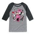 thumbnail image 1 of Disney - Mickey & Friends - Minnie - Pretty in Paris - Toddler And Youth Raglan Graphic T-Shirt, 1 of 4