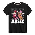 thumbnail image 1 of Disney - Mickey & Friends - Minnie and Daisy Dancing - Feel The Music - Toddler And Youth Short Sleeve Graphic T-Shirt, 1 of 5