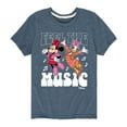 thumbnail image 1 of Disney - Mickey & Friends - Minnie and Daisy Dancing - Feel The Music - Toddler And Youth Short Sleeve Graphic T-Shirt, 1 of 5