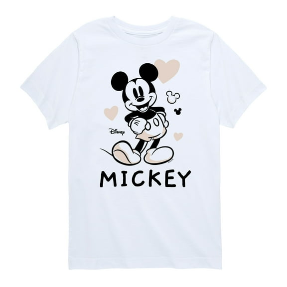 Disney - Mickey & Friends - Minnie with Hearts - Toddler And Youth Short Sleeve Graphic T-Shirt