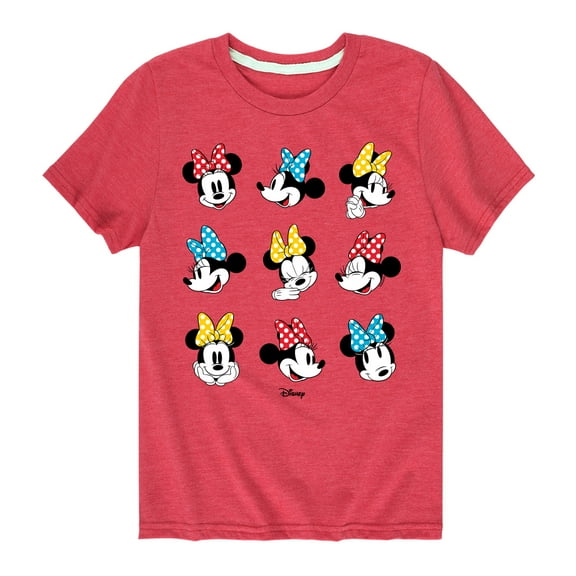 Disney - Mickey & Friends - Minnie with Polka Dots on Her Bow - Toddler And Youth Short Sleeve Graphic T-Shirt
