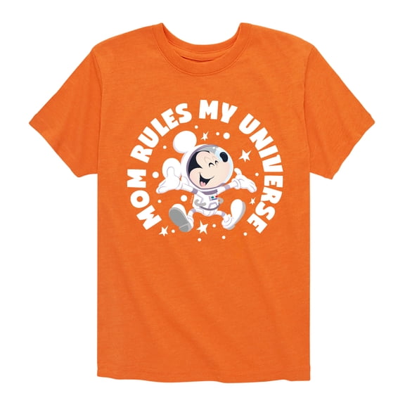 Disney - Mickey & Friends - Mom Rules My Universe - Toddler And Youth Short Sleeve Graphic T-Shirt