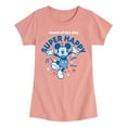 thumbnail image 1 of Disney - Mickey & Friends - Mood of the Day - Super Happy - Toddler And Youth Girls Short Sleeve Graphic T-Shirt, 1 of 5