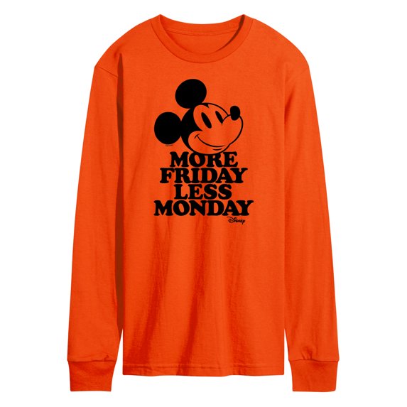 Disney - Mickey & Friends - More Friday Less Monday - Men's Long Sleeve T-Shirt