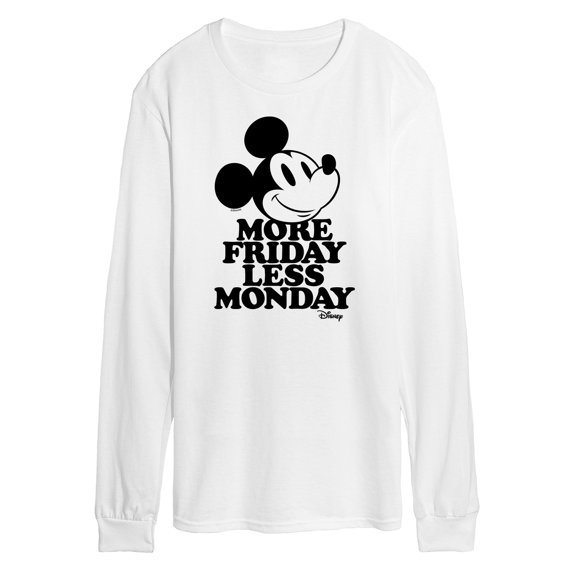 Disney - Mickey & Friends - More Friday Less Monday - Men's Long Sleeve T-Shirt