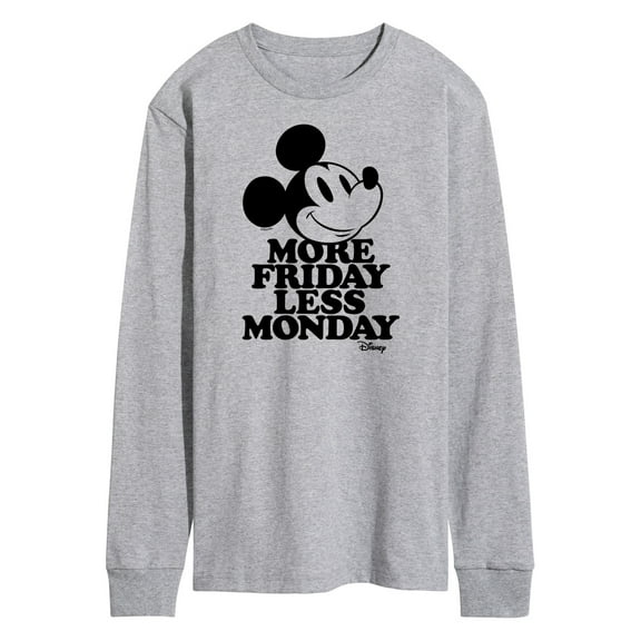 Disney - Mickey & Friends - More Friday Less Monday - Men's Long Sleeve T-Shirt