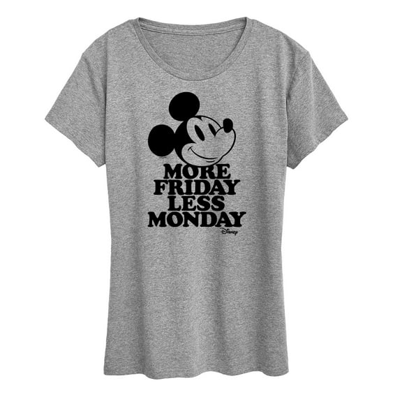 Disney - Mickey & Friends - More Friday Less Monday - Women's Short Sleeve Graphic T-Shirt