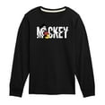 thumbnail image 1 of Disney - Mickey & Friends - Name Glitch - Toddler And Youth Long Sleeve Graphic T-Shirt, 1 of 5