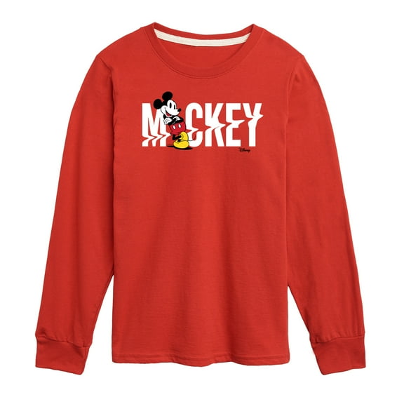 Disney - Mickey & Friends - Name Glitch - Toddler And Youth Long Sleeve Graphic T-Shirt