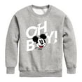 thumbnail image 1 of Disney - Mickey & Friends - Oh Boy - Glitch - Toddler And Youth Crewneck Fleece Sweatshirt, 1 of 5