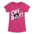 thumbnail image 1 of Disney - Mickey & Friends - Oh Boy - Glitch - Toddler And Youth Girls Short Sleeve Graphic T-Shirt, 1 of 5