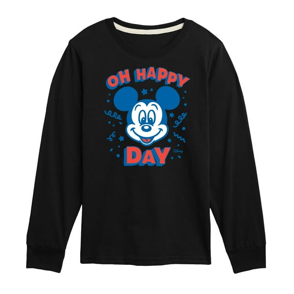 Disney - Mickey & Friends - Oh Happy Day - Toddler And Youth Long Sleeve Graphic T-Shirt