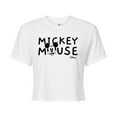 thumbnail image 1 of Disney - Mickey & Friends - Original Mickey - Juniors Cropped Cotton Blend T-Shirt, 1 of 5