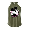 thumbnail image 1 of Disney - Mickey & Friends - Peace Sign - Retro Style - Juniors High Neck Tank Top, 1 of 5