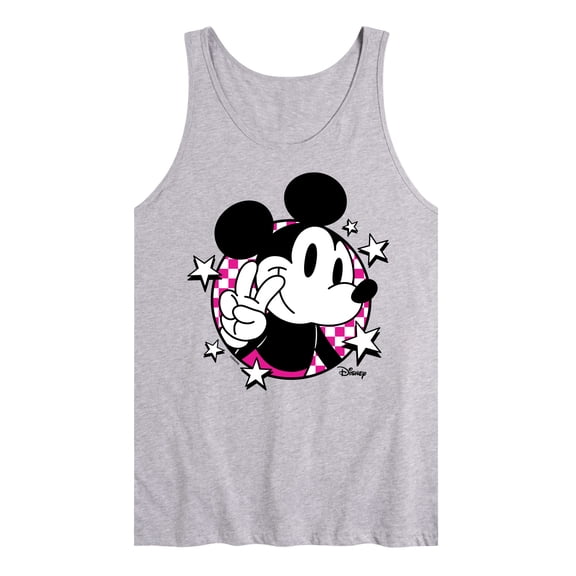 Disney - Mickey & Friends - Peace Sign - Retro Style - Men's Jersey Tank Top