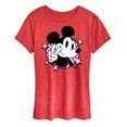 thumbnail image 1 of Disney - Mickey & Friends - Peace Sign - Retro Style - Women's Short Sleeve Graphic T-Shirt, 1 of 5