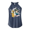 thumbnail image 1 of Disney - Mickey & Friends - Pluto Sings while Mickey Dances - Juniors High Neck Tank Top, 1 of 5