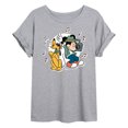 thumbnail image 1 of Disney - Mickey & Friends - Pluto Sings while Mickey Dances - Women's Oversized T-Shirt, 1 of 5
