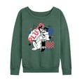 thumbnail image 1 of Disney - Mickey & Friends - Pluto Skates Too - Retro Style - Women's Lightweight French Terry Long Sleeve Shirt, 1 of 5