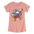 thumbnail image 1 of Disney - Mickey & Friends - Psychedelic Style Mickey - Toddler And Youth Girls Short Sleeve Graphic T-Shirt, 1 of 5