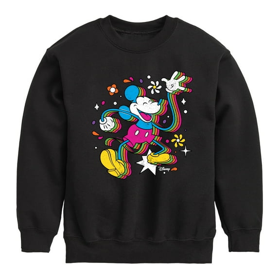 Disney - Mickey & Friends - Psychedelic Style Mickey - Toddler And Youth Long Sleeve Graphic T-Shirt