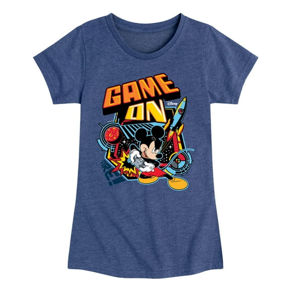 Disney - Mickey & Friends - Retro Gaming Mickey - Game On - Toddler And Youth Girls Short Sleeve Graphic T-Shirt