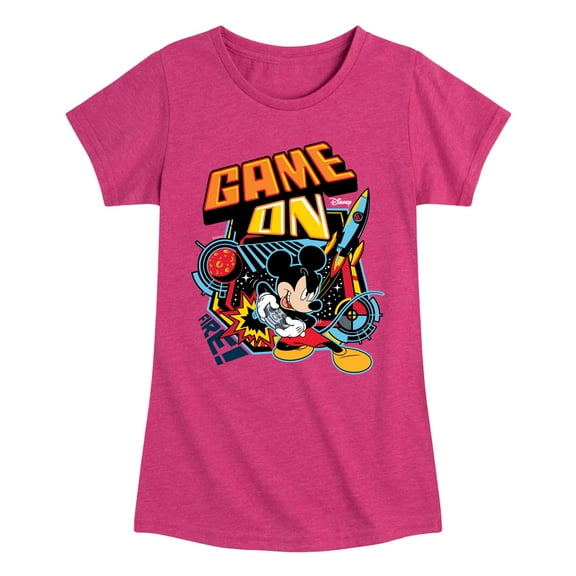 Disney - Mickey & Friends - Retro Gaming Mickey - Game On - Toddler And Youth Girls Short Sleeve Graphic T-Shirt